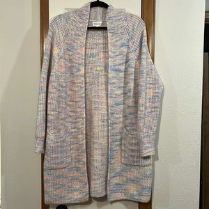 Multi Color Cardigan Sweater Size L